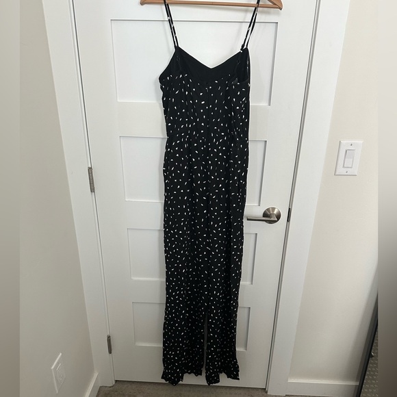 Lulu’s In Demand Black and White Print sleeveless wide leg Jumpsuit - Picture 6 of 9